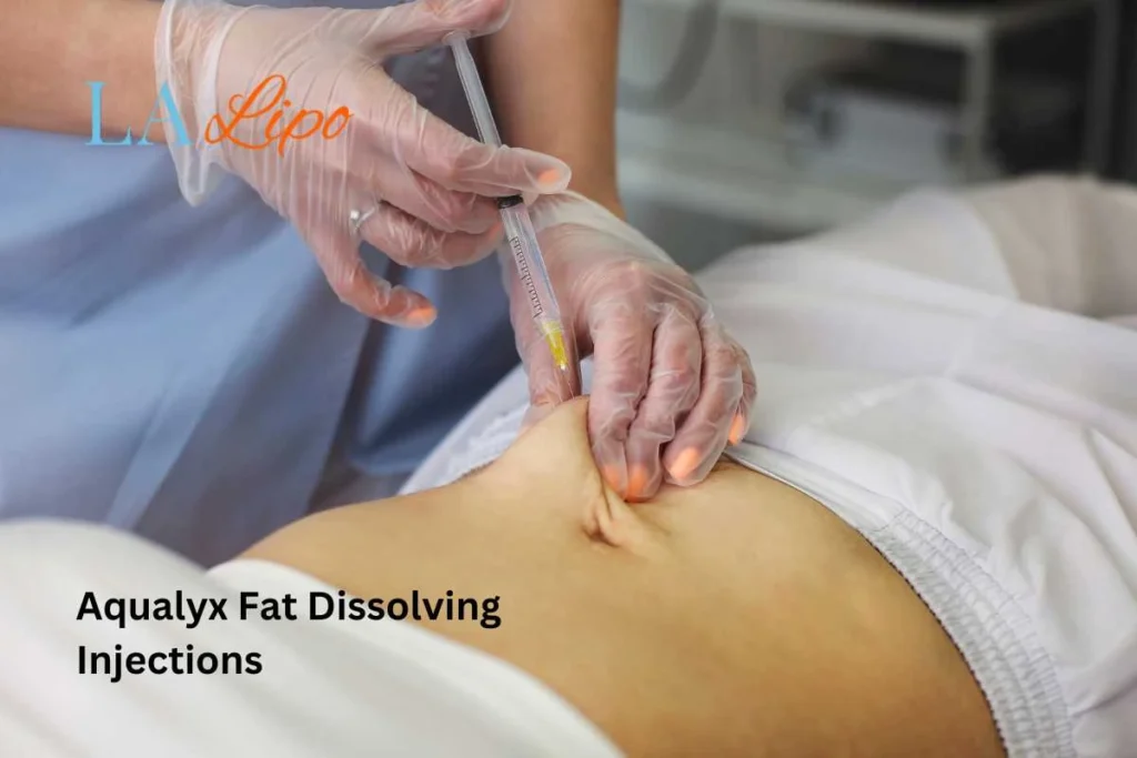 woman having fat dissolving injections King's Hill in the stomach